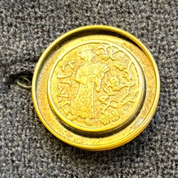 VINTAGE Kapmoor NY ILGWU union tag blue wool Swing coat ornate Asian buttons - Picture 10 of 16